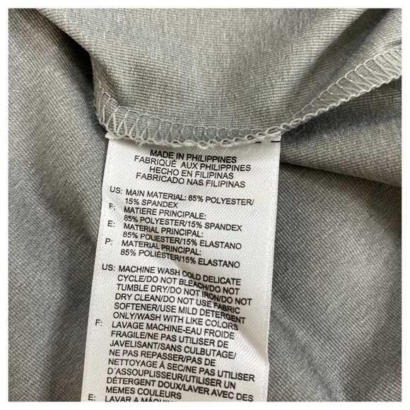 Reebok Grey Black Slim Fit Work Out Tank Top NEW - Picture 8 of 9